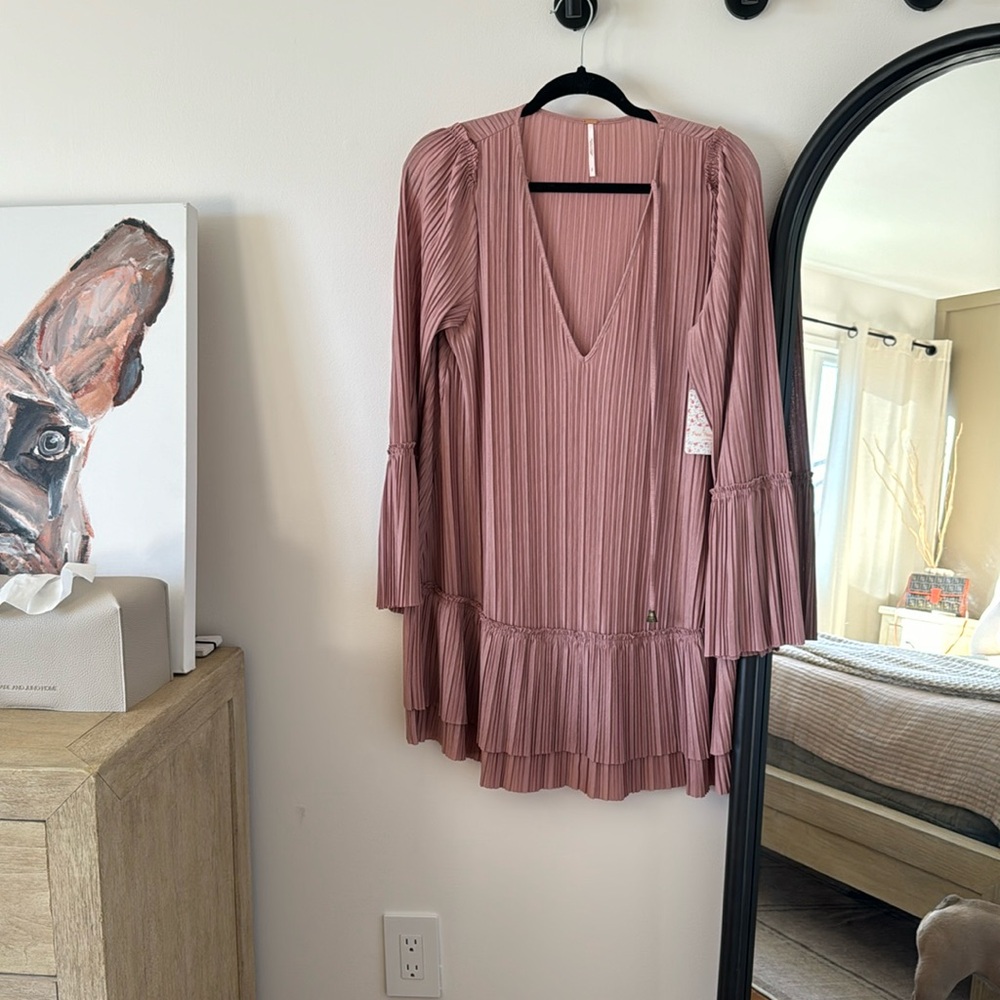 Women’s Free People Can’t Help It Pink Clay Dress Size S NWT